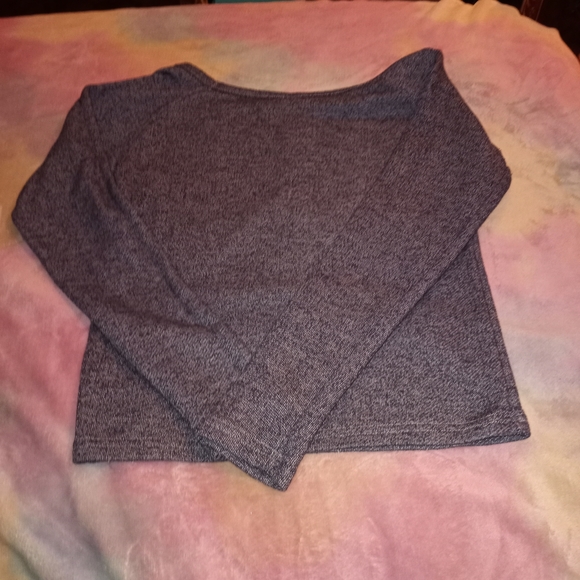 💕5 for 25$ XS Obsessed With Me Dark Gray Long Sleeve Shirt - Picture 5 of 5